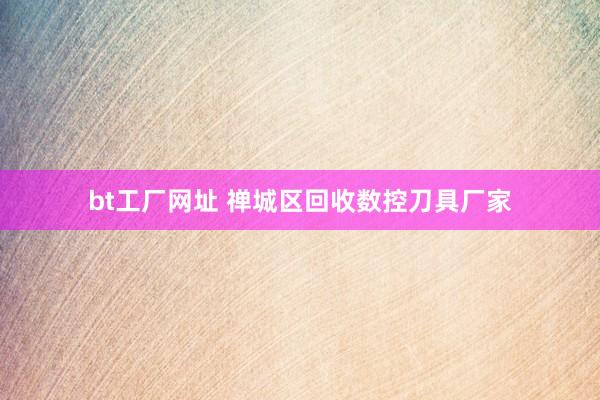 bt工厂网址 禅城区回收数控刀具厂家