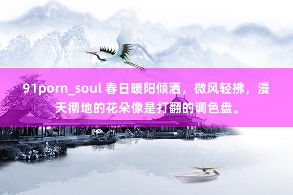 91porn_soul 春日暖阳倾洒，微风轻拂，漫天彻地的花朵像是打翻的调色盘。