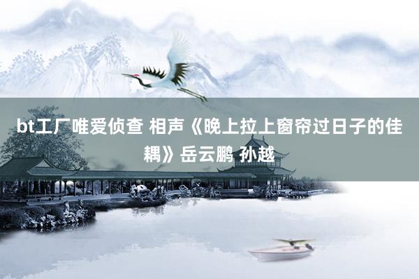 bt工厂唯爱侦查 相声《晚上拉上窗帘过日子的佳耦》岳云鹏 孙越